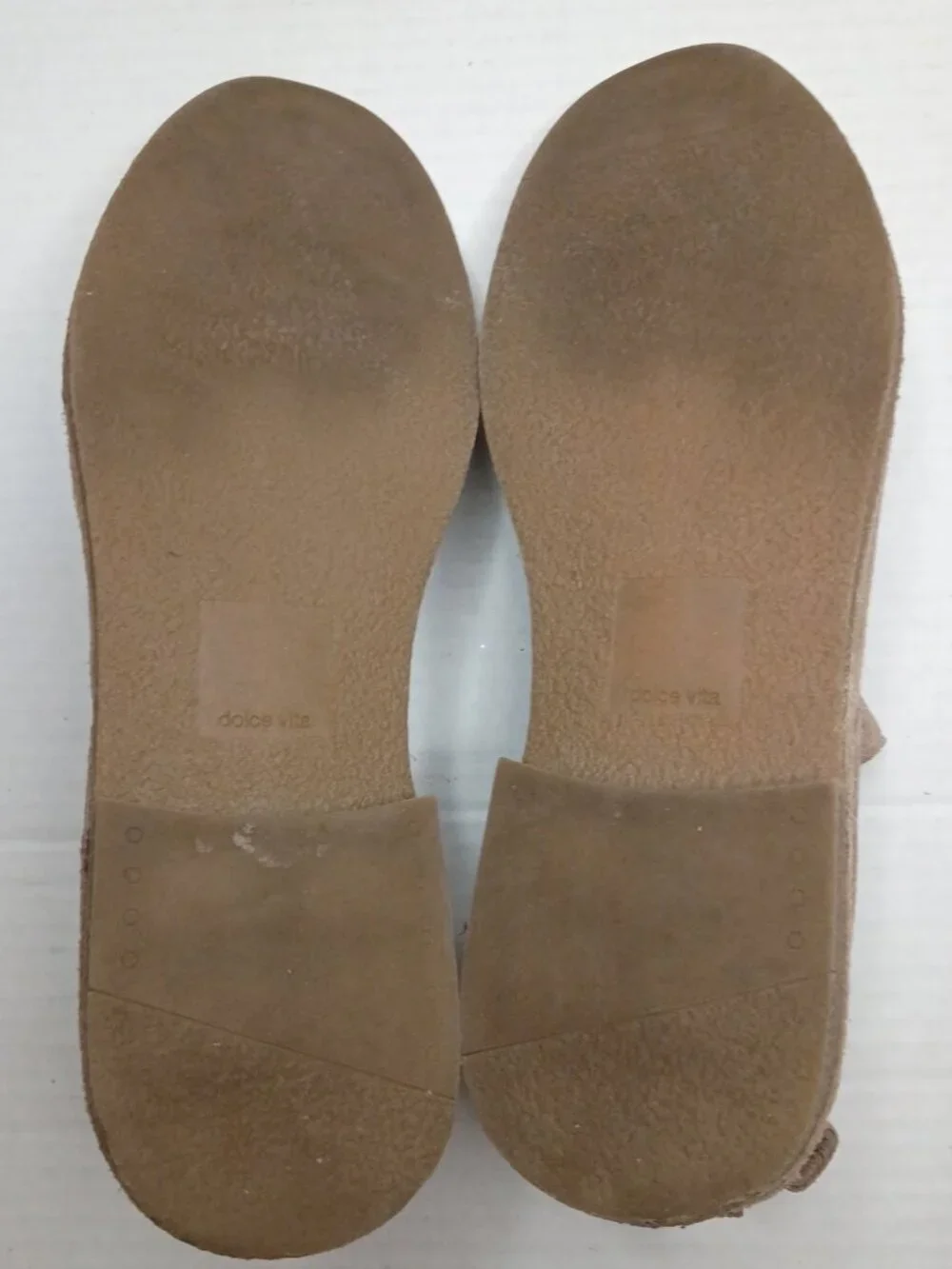 Dolce Vita Taupe Suede Slip On Ankle Booties Women’s Size 9
